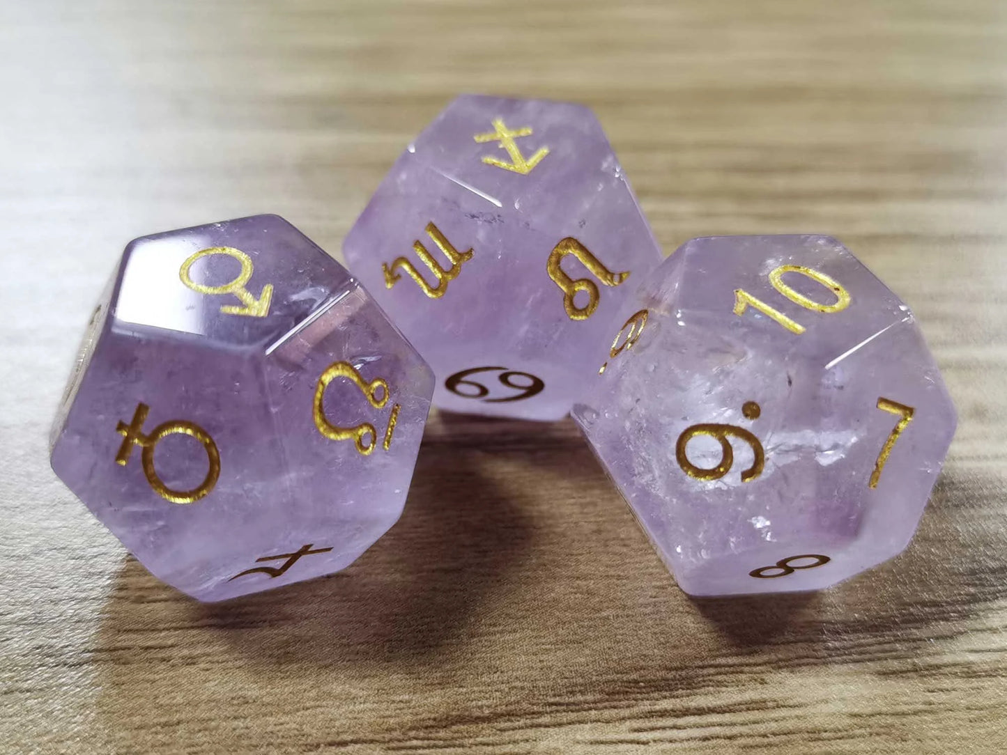 Amethyst Dice-Astro Dice-Divination Dice-Astrology Dice-Astrodice-For Astrology Readings Dice Game-Divination-Norse Magic-Witchcraft-Viking