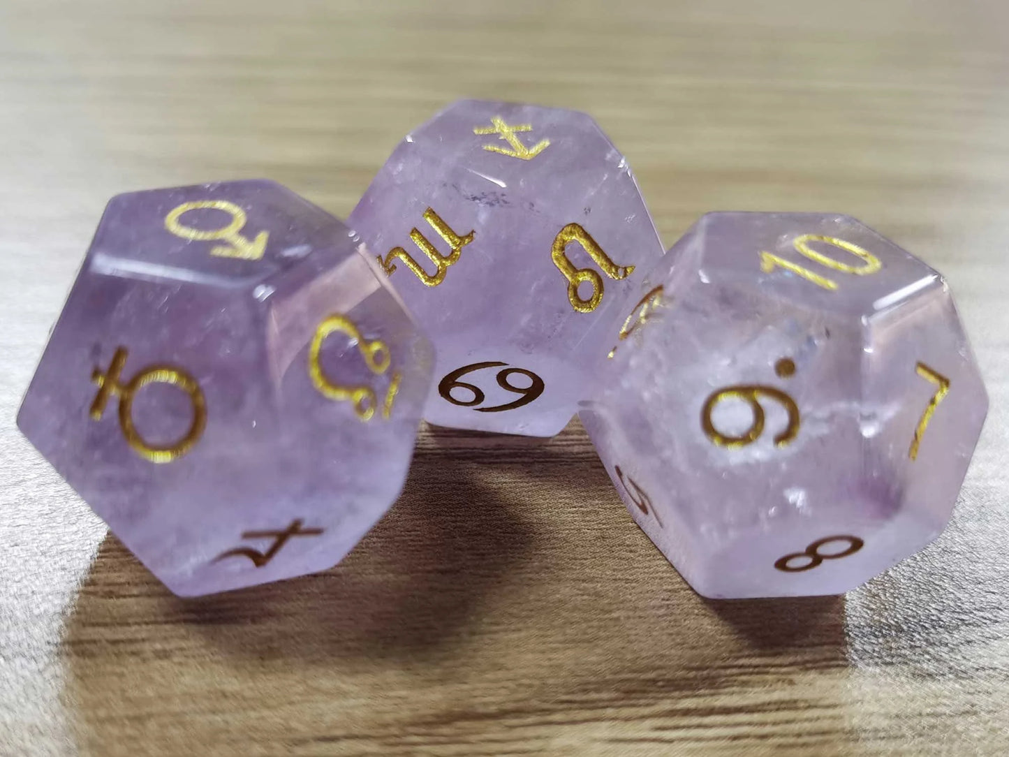 Amethyst Dice-Astro Dice-Divination Dice-Astrology Dice-Astrodice-For Astrology Readings Dice Game-Divination-Norse Magic-Witchcraft-Viking