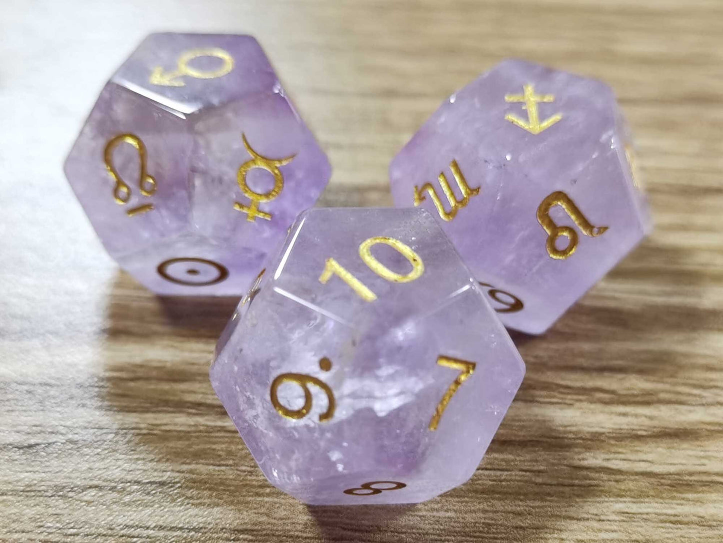 Amethyst Dice-Astro Dice-Divination Dice-Astrology Dice-Astrodice-For Astrology Readings Dice Game-Divination-Norse Magic-Witchcraft-Viking