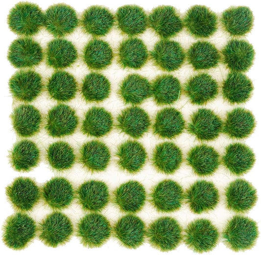 98PCS 3MM Woodland Tuft Terrain Model Kit for Miniature Bases and Dioramas (Deep Green)