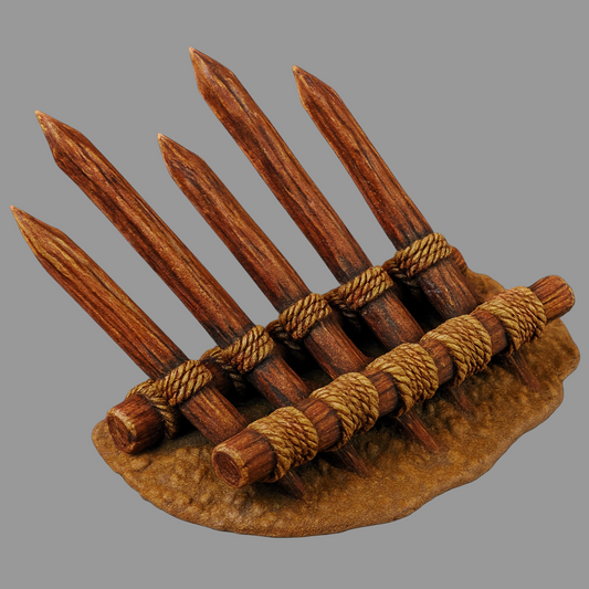 Wooden Spiked Barricades