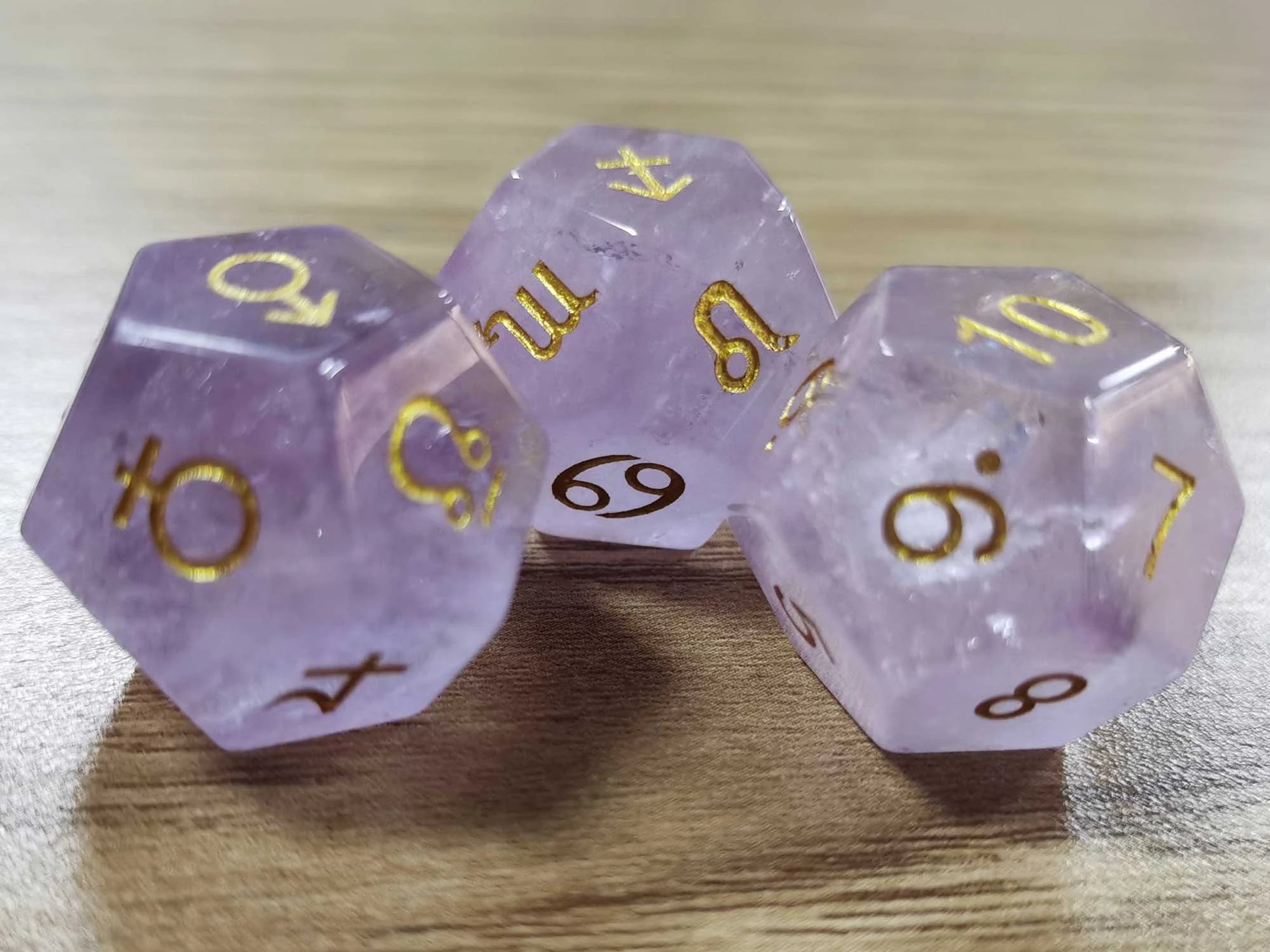 Amethyst Dice-Astro Dice-Divination Dice-Astrology Dice-Astrodice-For Astrology Readings Dice Game-Divination-Norse Magic-Witchcraft-Viking