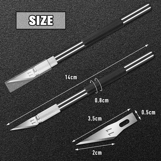 Precision Craft Knife Set – 2 Handles + 20 Extra Blades