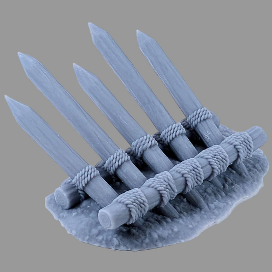 Wooden Spiked Barricades